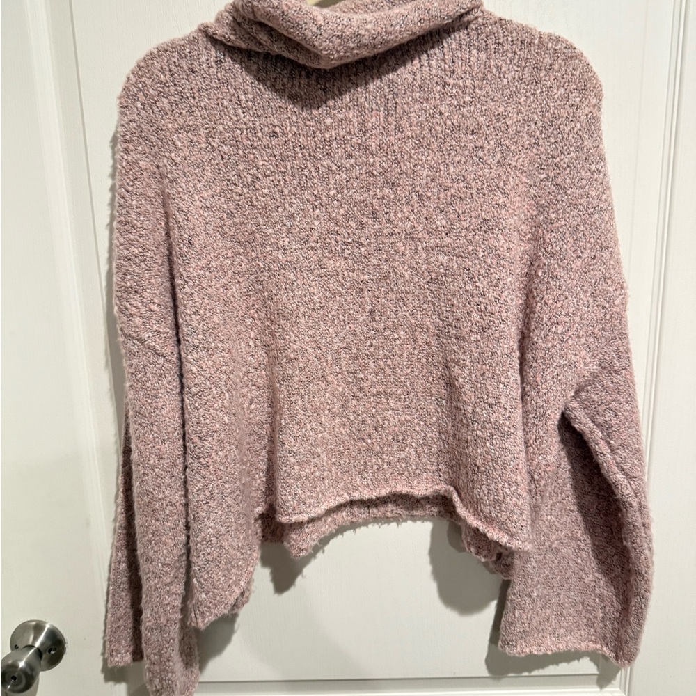 Sincerely Jules Cozy Pink Cowl Neck Sweater - Picture 3 of 3